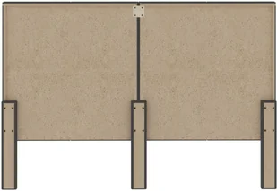 vidaXL Tuftowane wezgłowie, ciemnoszare, obite tkaniną, 160x200 cm - Inne meble do sypialni - miniaturka - grafika 4