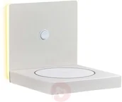 Lampy ścienne - Mantra Kinkiet LED Zanzibar ze stacją ładowania, biały - miniaturka - grafika 1