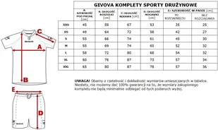 GIVOVA KOMPLET TRASVERSAL GRANATOWO-POMARAŃCZOWY - Piłka nożna - miniaturka - grafika 2