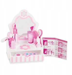 Melissa&Doug Domowy salon piękności - toaletka z lustrem 13026 - Zabawy w naśladowanie dorosłych - miniaturka - grafika 5