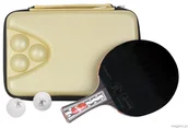 Tenis stołowy - Giant Dragon Zestaw rakietka + 2 piłeczki + pokrowiec N8091 N8091 - miniaturka - grafika 1