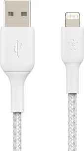 Belkin Kabel w oplocie Lightning to USB biały (1m) CAA002BT1MWH CAA002BT1MWH - Kable USB - miniaturka - grafika 2
