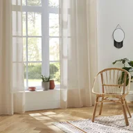 Firany - Atmosphera Firanka na przelotkach SAB 140 x 240 cm kolor beżowy 168809D - miniaturka - grafika 1