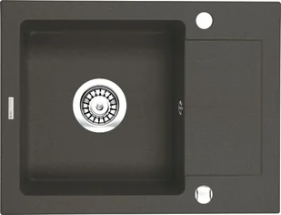 Deante Zorba 1-komorowy z krótkim ociekaczem - nero ZQZ_T11A ZQZ T11A [14929785] - Zlewozmywaki - miniaturka - grafika 2