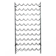 Stojaki na wino - Homcom REGAŁ STOJAK NA WINO METALOWY CZARNY - miniaturka - grafika 1