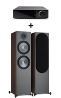 Zestawy stereo - PROMO Zestaw kolumn Monitor Audio Bronze 500 + wzmacniacz strumieniowy Cambridge EVO 75 Kolor: Orzech - miniaturka - grafika 1