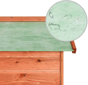 vidaXL Lumarko Garaż dla kosiarki robotycznej, 72x87x50, lite drewno jodłowe 170878 - Pozostałe narzędzia ogrodowe - miniaturka - grafika 8