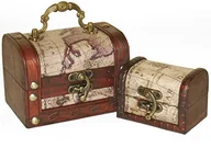 Inne artykuły do sprzątania - Jones home & gift Jones Home and Gift skrzynie mapy z motywem, wielokolorowy TB_14811 - miniaturka - grafika 1