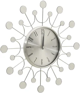 VidaXL Lumarko Zegar ścienny, srebrny, 40 cm, metal 325165 VidaXL - Zegary - miniaturka - grafika 5