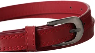 Cavaldi 4U Skórzany wąski pasek damski skóra czarny - Paski - miniaturka - grafika 3