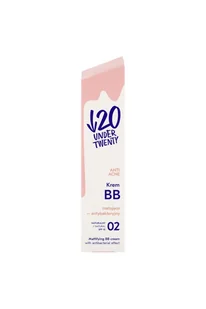 Under Twenty ANTI ACNE Matujący krem BB o działaniu antybakteryjnym SPF 10 02 Natural 75ml - Kremy BB - miniaturka - grafika 2