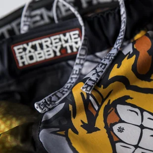 Extreme Hobby Spodenki Grappling dziecięce, ANGRY WASP, czarny, rozmiar 116 - Kimona, stroje i obuwie - miniaturka - grafika 4