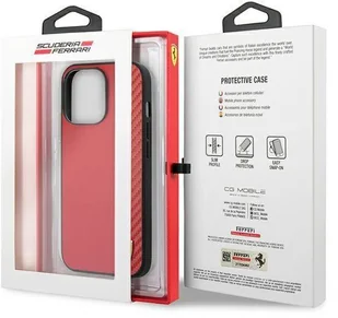 Ferrari FESAXHCP13XRE iPhone 13 Pro Max 6,7" czerwony/red hardcase On Track Carbon Stripe hurtel-78868-0 - Etui i futerały do telefonów - miniaturka - grafika 8