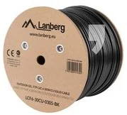 LANBERG Kabel FTP Kat.6 CU 305m drut outdoor żelowany (LCF6-30CU-0305-BK) - Kable miedziane - miniaturka - grafika 5