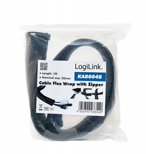 LogiLink Organizer elastyczny, z suwakiem 1m / 50mm KAB0048 - Tuning komputera - akcesoria - miniaturka - grafika 4