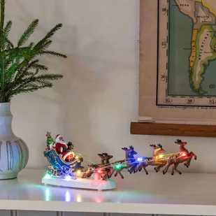 Konstmide CHRISTMAS Sceneria LED Święty Mikołaj w saniach - Oświetlenie świąteczne - miniaturka - grafika 2