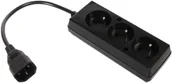 Zasilacze awaryjne UPS - Adapter Przejściówka Ups wtyk Iec C14 - 3 gniazda - miniaturka - grafika 1