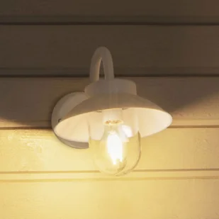 Konstsmide Kinkiet zewnętrzny Vega Mini, 22 cm, biały - Lampy ogrodowe - miniaturka - grafika 2