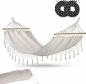 Hamaki - Sofotel Hamak ogrodowy Toledo Single beżowy 4130 - miniaturka - grafika 1