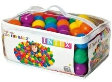 Intex PIŁECZKI KOLOROWE 100SZT PIŁKI DO BASENU PLACU ZABAW - Wyposażenie pokoiku dziecięcego - miniaturka - grafika 5