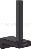 Stojaki i wieszaki na papier toaletowy - Hansgrohe Hansgrohe AddStoris uchwyt na papier toaletowy czarny 41756670 - miniaturka - grafika 1