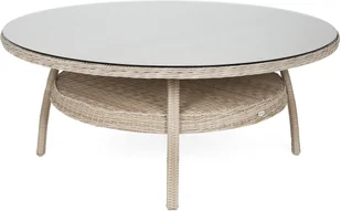 HOME &amp; GARDEN HOME & GARDEN Meble ogrodowe technorattanowe Bristol Round Elegant 180 cm Beige / Beige Melange 8+1 647751 - Meble ogrodowe - miniaturka - grafika 4