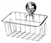 Koszyki łazienkowe - Galicja Koszyk z przyssawkami FORTE 9125 - miniaturka - grafika 1