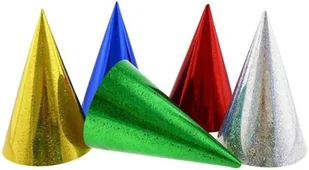 GoDan Czapeczki holograficzne, zestaw, 16 cm, 5 szt. - Gadżety dla niej i dla niego - miniaturka - grafika 2