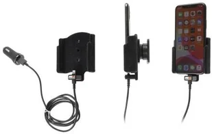 Brodit AB Uchwyt do Apple iPhone 11 Pro z wbudowanym kablem USB oraz ładowarką samochodową 721161 - Uchwyty samochodowe do telefonów - miniaturka - grafika 2