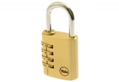 Kłódki - Yale Kłódka Y150/22 mosiężna z zamkiem szyfrowym (na 3 cyfry) - miniaturka - grafika 1
