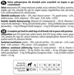 Dolina Noteci Premium Gęś z ziemniakami 150g 43681-uniw - Mokra karma dla psów - miniaturka - grafika 2