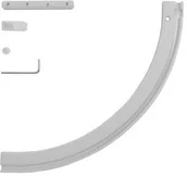 Karnisze - Łuk do szyny aluminiowej biały lewy - miniaturka - grafika 1