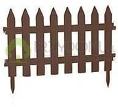 Pozostałe ozdoby ogrodowe - Prosperplast Płotek GARDEN CLASSIC 3,2m brązowy - miniaturka - grafika 1