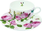 Filiżanki - Nuova R2S Easy life PORCELANOWE FILIŻANKI DO ESPRESSO Romantic Roses (328 RMR) - KOMPLET 2 szt. - miniaturka - grafika 1