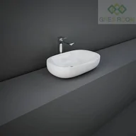 Umywalki - RAK Ceramics Ceramics ILLUSION UMYWALKA NABLATOWA OWALNA 60X38CM BIAŁY POŁYSK ILLCT6000AWHA - miniaturka - grafika 1