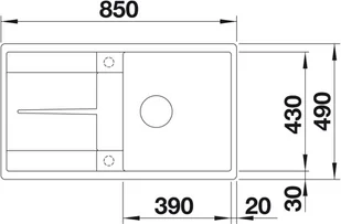 Blanco METRA 5S-F KAWOWY 519104 - Zlewozmywaki - miniaturka - grafika 3
