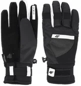 Rękawice narciarskie - 4F Damskie rękawice narciarskie RED271 black M - miniaturka - grafika 1
