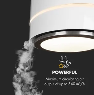 Klarstein Tron Ambience 38 Biały (CGCH2-TronAmbience-W) - Okapy kuchenne - miniaturka - grafika 3