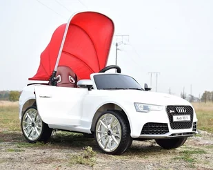 Super-Toys   AUDI RS 5 TRZY SILNIKI, FUNKCJA BUJANIA,MIĘKKIE KOŁA, MIĘKKIE SIEDZENIE, MOCNY/RS5 AUDI-RS-5-CZERWONE - Pojazdy elektryczne dla dzieci - miniaturka - grafika 20