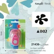 Dekoratorstwo - Vaessen Creative vaessen Creative 21436  002 dziurkacz ozdobny, Small Wytłaczarkę miejsca, wycięcie 1,5 cm, jak metalowe, fioletowym, 6.5 x 4.5 x 4.4 cm 21436-002 - miniaturka - grafika 1