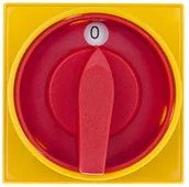 Inne akcesoria elektryczne - Spamel Spółdzielnia Inwalidów Łącznik krzywkowy 0-1 25A 2P do wbudowania żółto-czerwony ŁK25R-1.828\P08 - miniaturka - grafika 1