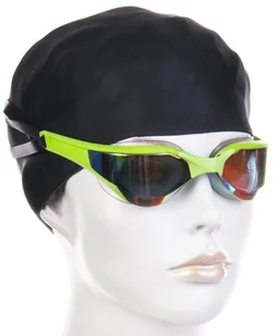 Mad Wave razor rainbow goggles czarno/zielony - Pływanie Mad Wave razor rainbow goggles czarno/zielony - Pływanie - miniaturka - grafika 1