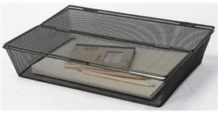 Pojemnik na dokumnety zamykany A4 metalowy czarny - Przybory szkolne - miniaturka - grafika 2