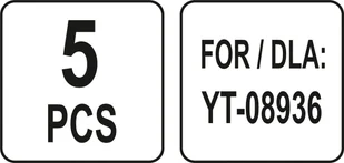 YATO HACZYKI DO ŚCIANKI NARZĘDZIOWEJ/PANELU PERFOROWANEGO YT-08936 ZESTAW 5 SZTUK YT-08937 - Pozostałe wyposażenie warsztatu - miniaturka - grafika 2