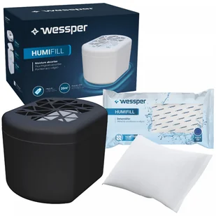 Wessper Pochłaniacz wilgoci Wessper HumiFill z wkładem 250g - Czarny - Inne artykuły do sprzątania Wessper Pochłaniacz wilgoci Wessper HumiFill z wkładem 250g - Czarny - Inne artykuły do sprzątania - miniaturka - grafika 1