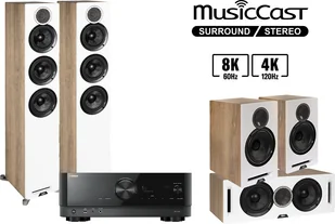 Kino domowe Yamaha RX-V4A + Debut Reference F5 + Debut Reference B6 + Debut Reference C5 Biały - Kino domowe - miniaturka - grafika 2