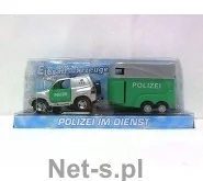 Auto policja z przyczepą Hipo - Samochody i pojazdy dla dzieci - miniaturka - grafika 2