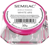 Ozdoby do paznokci - Semilac Acrylic Powder 693 White 10g 5902751405958 - miniaturka - grafika 1
