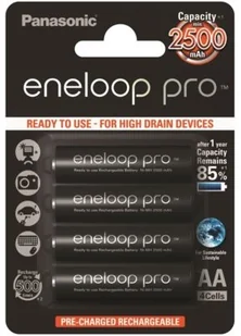Panasonic ENELOOP PRO AA 2450 mAh 500CYKLI 4SZT 154018 - Baterie i akcesoria - miniaturka - grafika 2