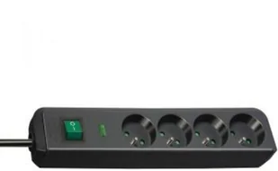 Brennenstuhl PRZEDLUZACZ PRZEPIECIOWY ECO-LINE,DL.1.5 m,CZARNY,4 GNIAZDKA,4500A,B - Przedłużacze i rozgałęźniki - miniaturka - grafika 2